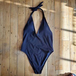 AERIE SUPER PLUNGE HIGH CUT ONE PIECE SWIMSUIT -XL